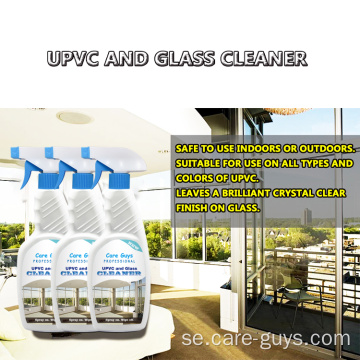 Privat etikettglasrensare fönster tvättspray